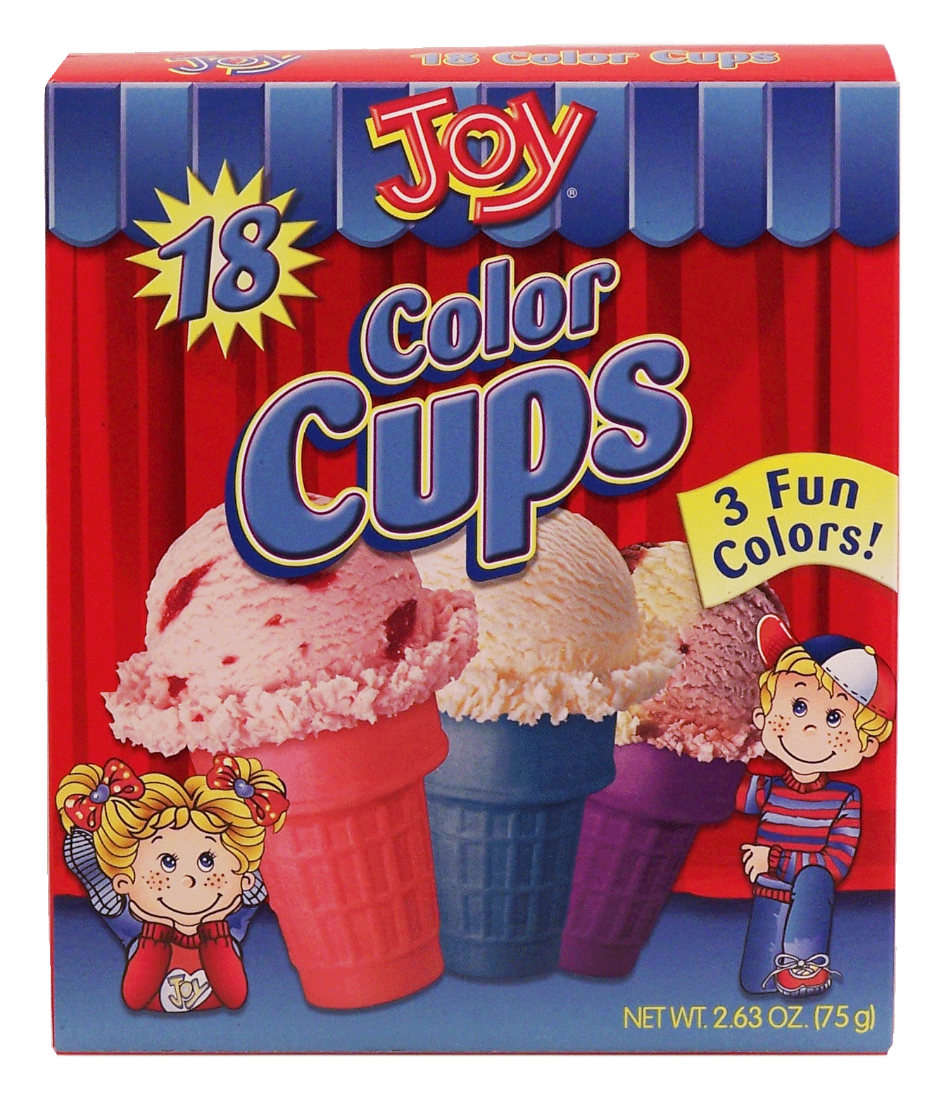 Joy  color ice cream cups, 18-count Full-Size Picture